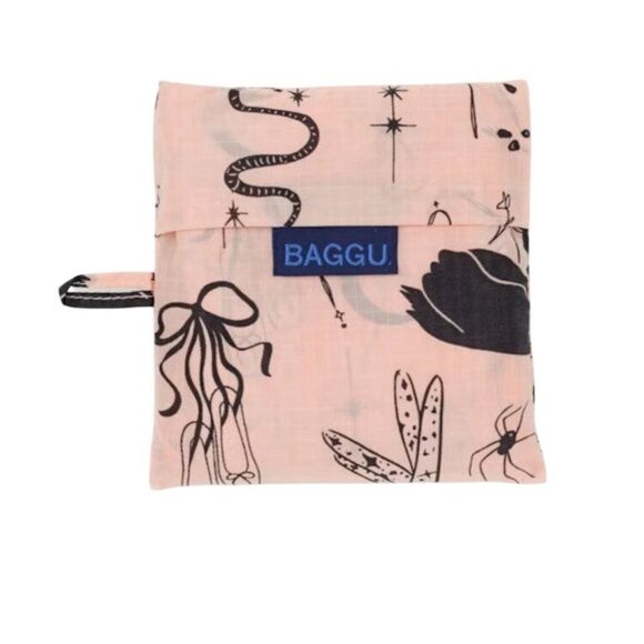 Baggu Standard Ballet Icons Print Recycled Ripstop Nylon Reusable Tote Bag - Picture 2 of 3